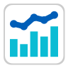 Statistics graph icon